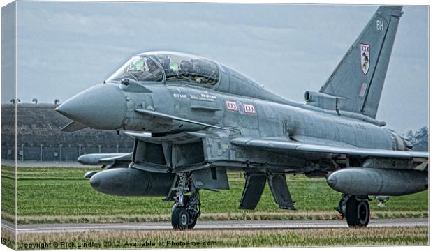 Eurofighter Canvas Print by Rick Lindley