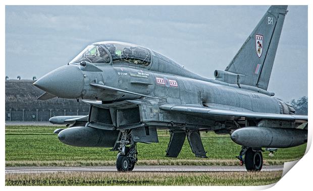 Eurofighter Print by Rick Lindley