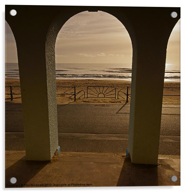 Seafront Arches Acrylic by Phil Wareham