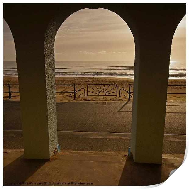 Seafront Arches Print by Phil Wareham
