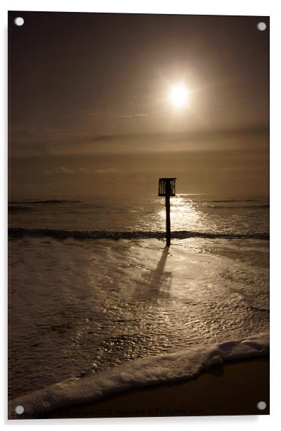 Sun Sea and Sand Acrylic by Phil Wareham