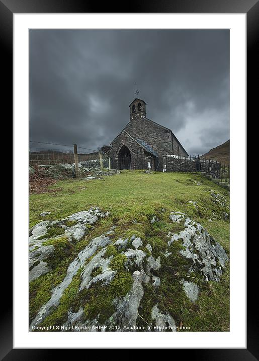 Buttermere Church Framed Mounted Print by Creative Photography Wales