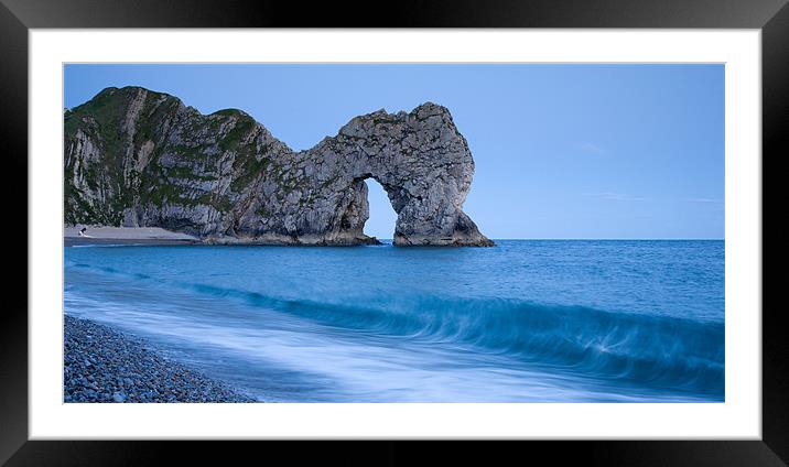 Evening at Durdle Door Framed Mounted Print by Ian Middleton