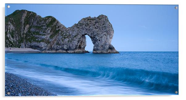 Evening at Durdle Door Acrylic by Ian Middleton
