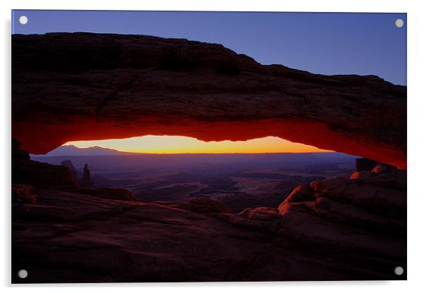 Mesa Arch Sunrise Acrylic by Thomas Schaeffer