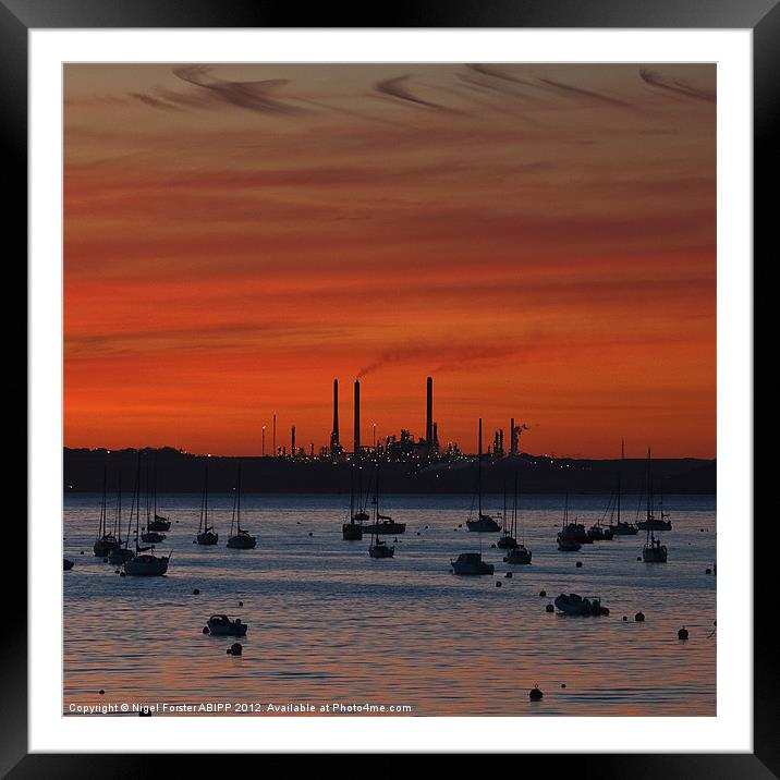 Milford Haven Dawn Framed Mounted Print by Creative Photography Wales