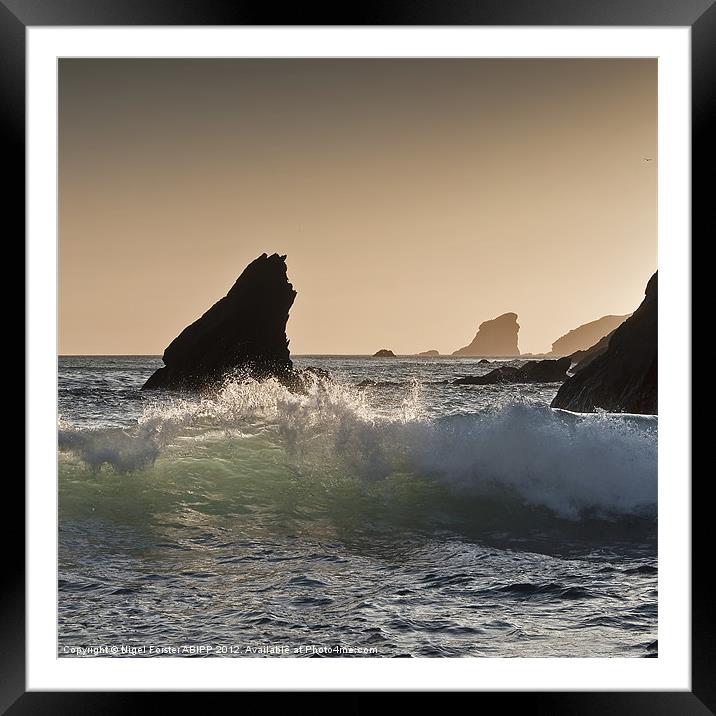 The Wave at Marloes Framed Mounted Print by Creative Photography Wales