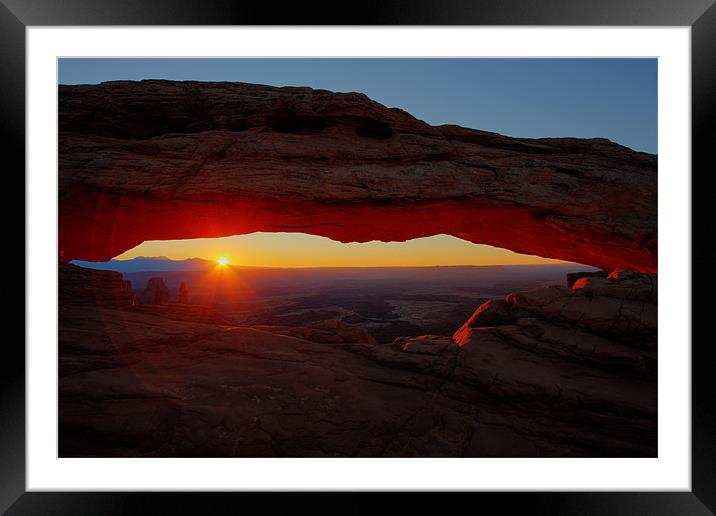 Mesa Arch Sunrise II Framed Mounted Print by Thomas Schaeffer