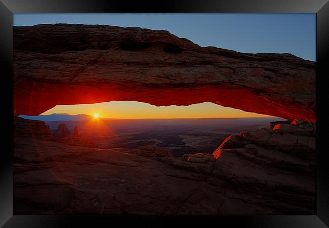 Mesa Arch Sunrise II Framed Print by Thomas Schaeffer
