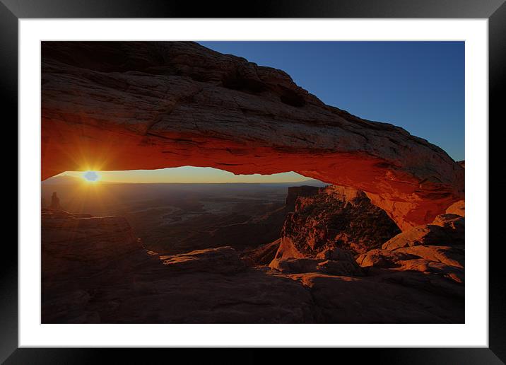 Mesa Arch Sunrise III Framed Mounted Print by Thomas Schaeffer
