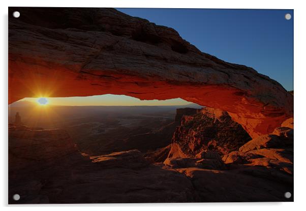 Mesa Arch Sunrise III Acrylic by Thomas Schaeffer