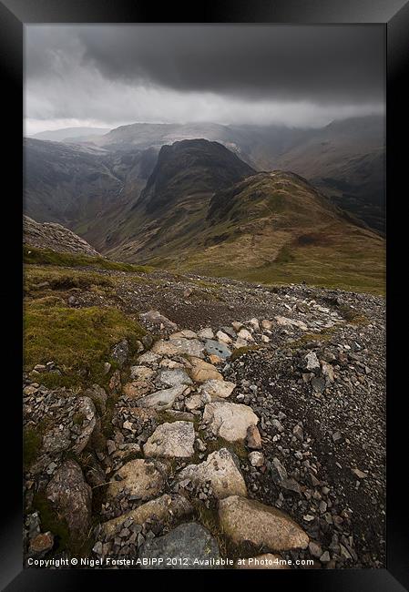 Hay Stacks Path Framed Print by Creative Photography Wales