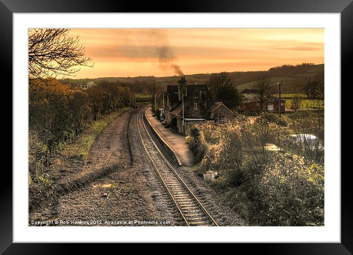 Umberleigh Station Framed Mounted Print by Rob Hawkins