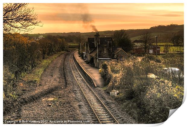 Umberleigh Station Print by Rob Hawkins