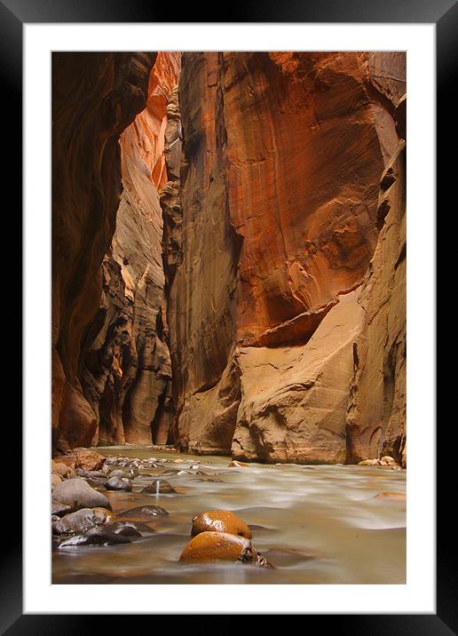 The Narrows Framed Mounted Print by Thomas Schaeffer