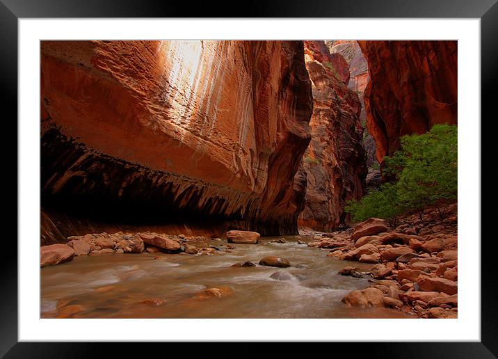 The Narrows V Framed Mounted Print by Thomas Schaeffer