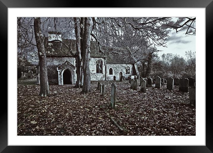 St Margaret of Antiochs Church, Linstead Framed Mounted Print by Darren Burroughs