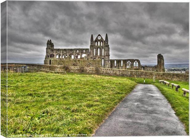 Whitby Abbey Canvas Print by Allan Briggs