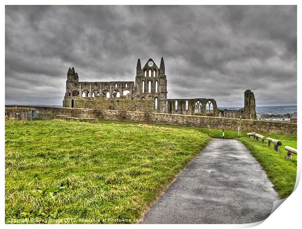 Whitby Abbey Print by Allan Briggs