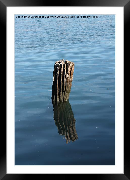 Weathered Wood on the Cobb Framed Mounted Print by Christopher Chapman