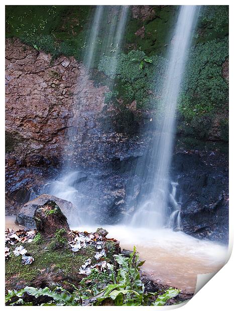Tranquil Waterfall scene Print by Keith Thorburn EFIAP/b