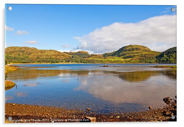 Loch Craignish Argyll Scotland Acrylic by Chris Thaxter
