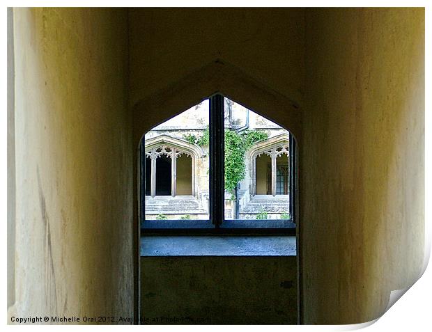 Oxford windows Print by Michelle Orai