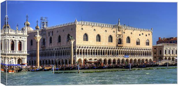 Doges Palace from the Giudecca Canal Canvas Print by Tom Gomez