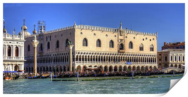 Doges Palace from the Giudecca Canal Print by Tom Gomez