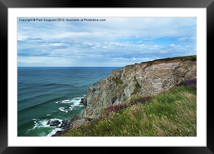 Cornish Coastline Framed Mounted Print by Pam Sargeant