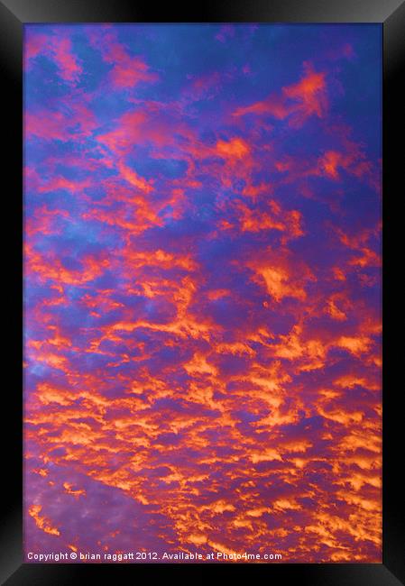 Coral Sky Framed Print by Brian  Raggatt