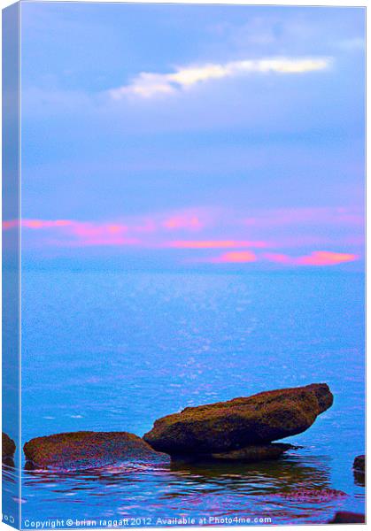 Rock and a Hard Place Canvas Print by Brian  Raggatt