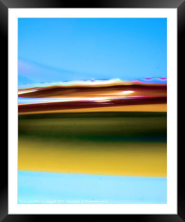 H2O  Abstract Framed Mounted Print by Brian  Raggatt