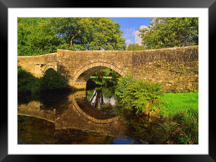 Huckworthy Bridge & River Walkham Framed Mounted Print by Darren Galpin