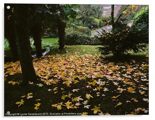 Autumn in Roseland, Cornwall Acrylic by Louise Heusinkveld