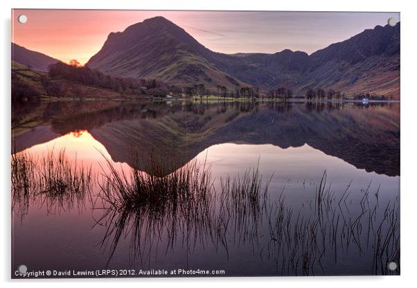 Fleetwith Pike - Buttermere Acrylic by David Lewins (LRPS)