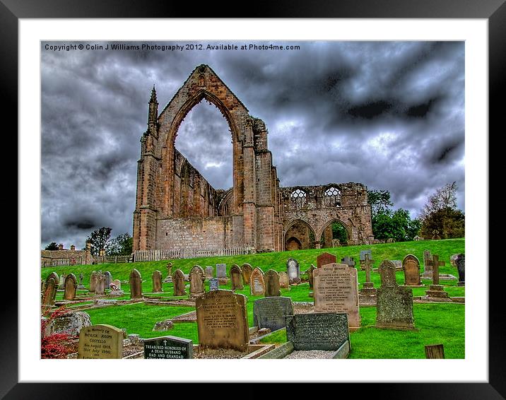 Bolton Abbey The Ruins Framed Mounted Print by Colin Williams Photography