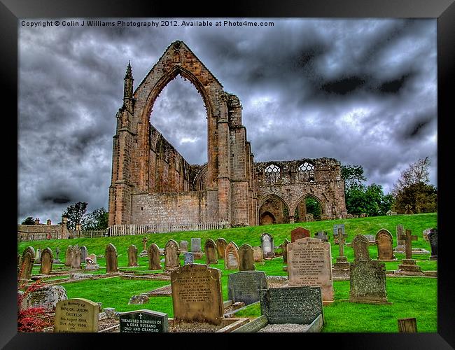 Bolton Abbey The Ruins Framed Print by Colin Williams Photography