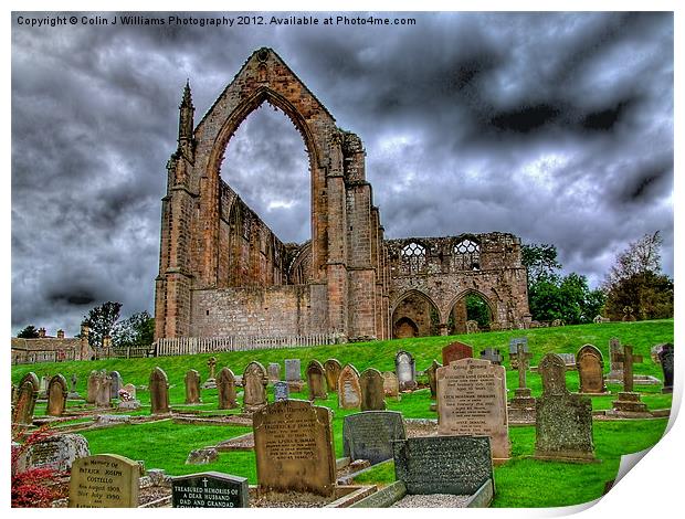 Bolton Abbey The Ruins Print by Colin Williams Photography