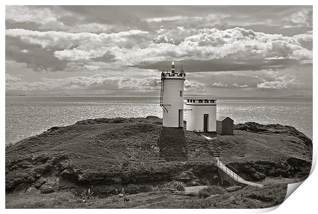 Elie Lighthouse Print by Malcolm Smith