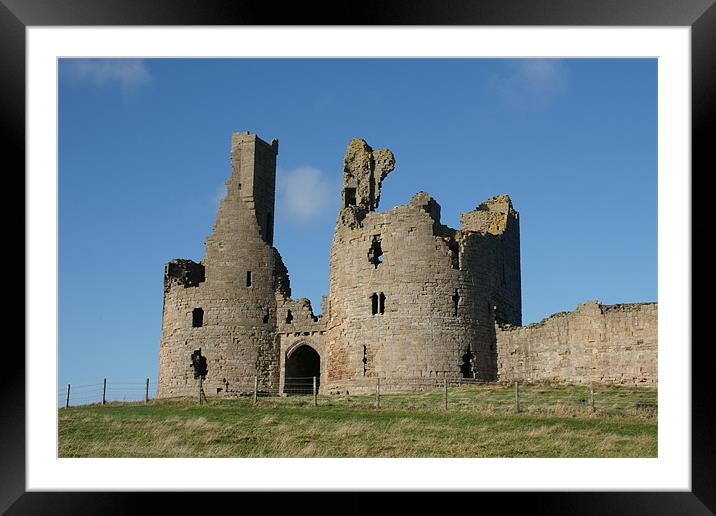 Dunstanburgh Castle Framed Mounted Print by Dave Parkin