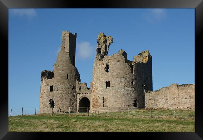 Dunstanburgh Castle Framed Print by Dave Parkin