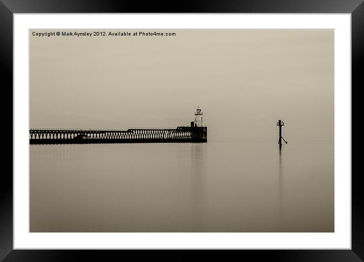 North pier. Framed Mounted Print by Mark Aynsley
