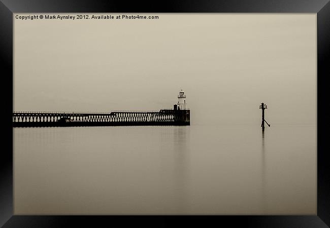 North pier. Framed Print by Mark Aynsley
