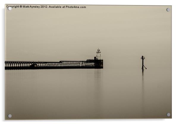 North pier. Acrylic by Mark Aynsley