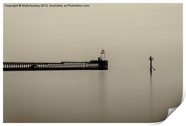 North pier. Print by Mark Aynsley