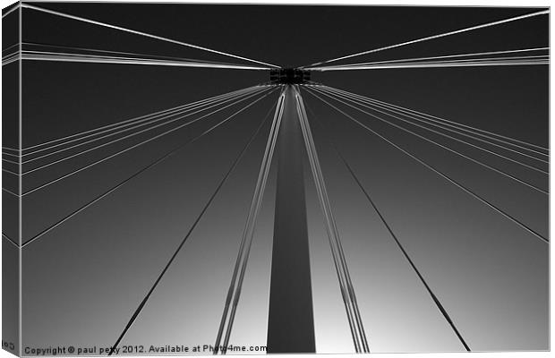 Golden Jubilee Bridge Canvas Print by paul petty