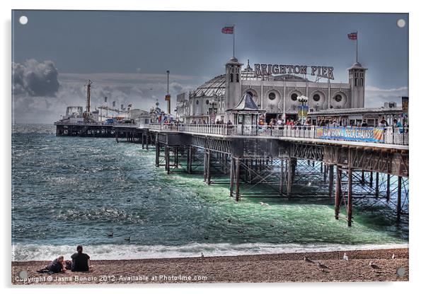 Brighton Pier Acrylic by Jasna Buncic