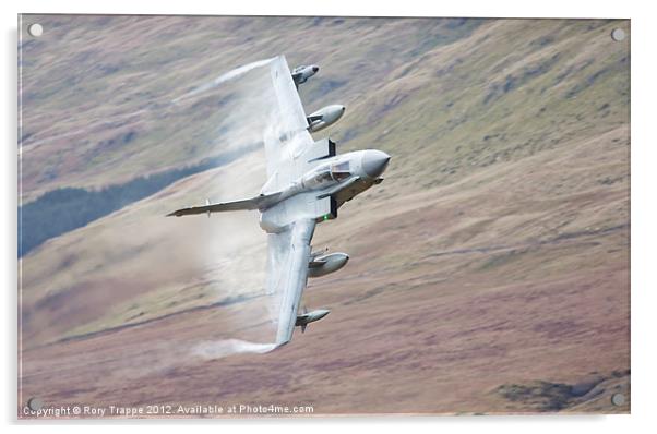 Gr4 on a low level approach Acrylic by Rory Trappe