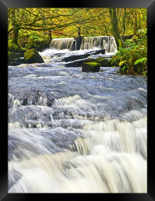 Waterfall, Garwnant Forestry Centre Framed Print by Hazel Powell